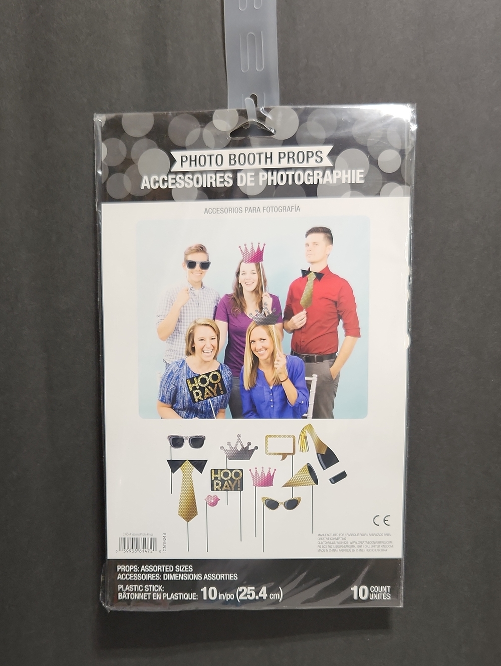 Creative Converting Celebration 10pc Photo Booth Prop Accessories